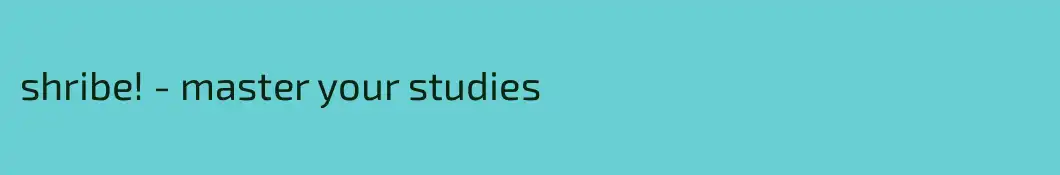 shribe! - master your studies